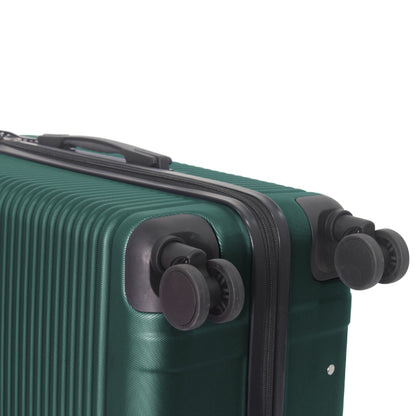 Luggage Sets ABS Hardshell 3pcs Luggage, Lightweight Durable Suitcase sets Spinner Wheels Suitcase with TSA Lock 20''24''28'' Available(Dark Green)