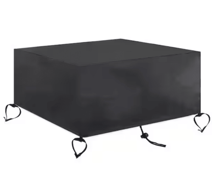Square Fire Pit Cover, 30 in, Black