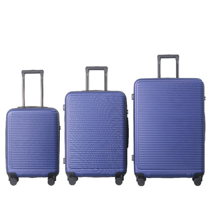 Luggage Sets ABS Hardshell 3pcs Luggage, Lightweight Durable Suitcase sets Spinner Wheels Suitcase with TSA Lock 20''24''28'' Available(Blue)
