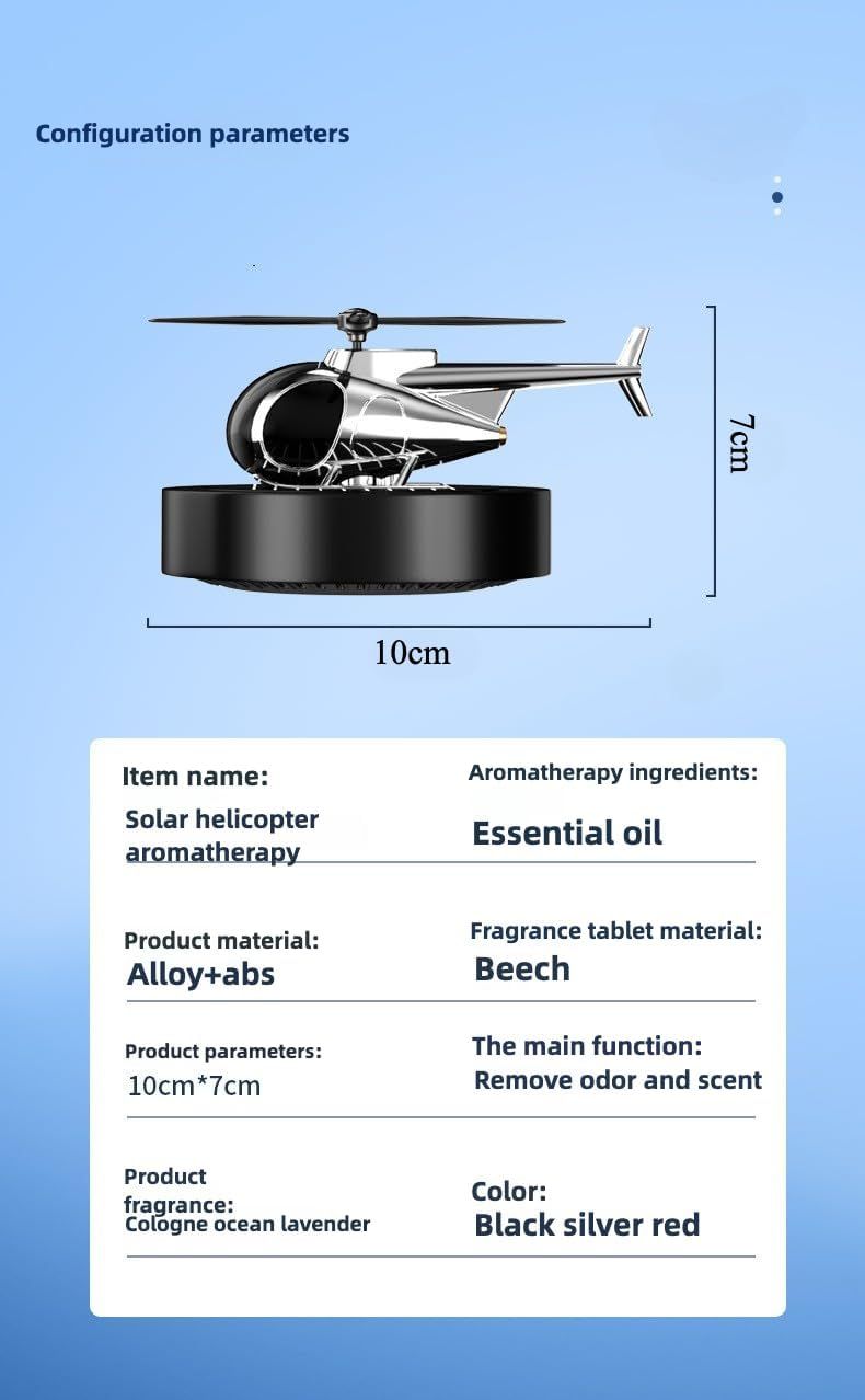 Solar-Powered Car Air Freshener Plane-Shaped Elegant Design, Solar-Activated Scent, Eco-Friendly (Silver)