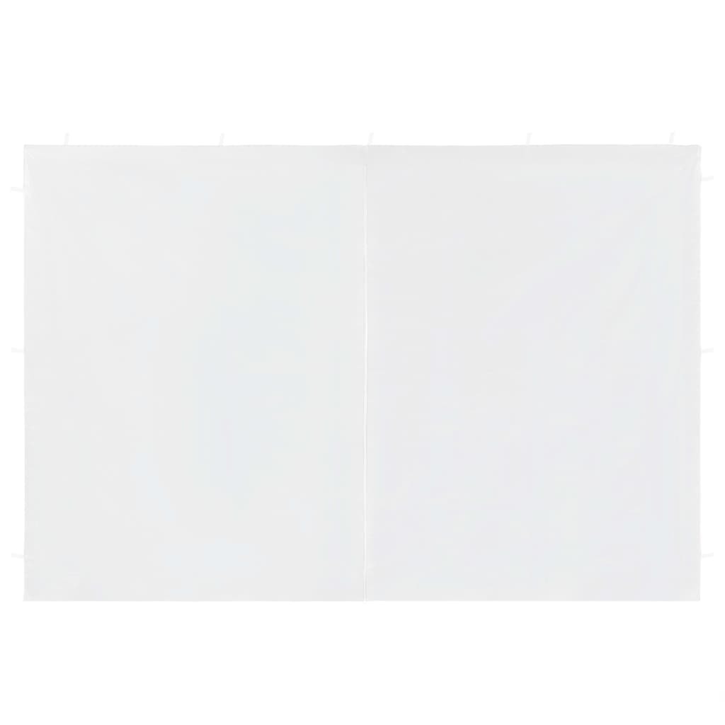 Party Tent Sidewall 2 pcs with Zipper PE White