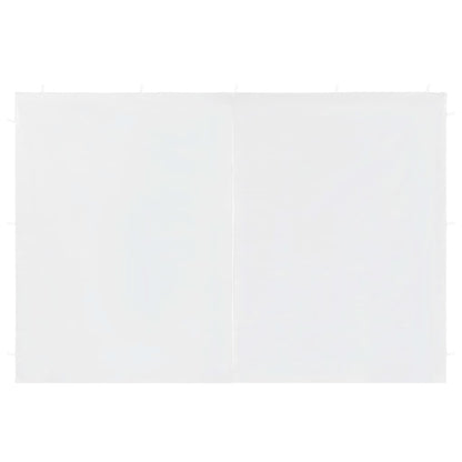 Party Tent Sidewall 2 pcs with Zipper PE White