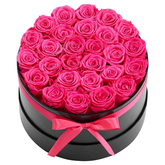 Forever Flowers, 27 Preserved Roses in a Box, Eternal Flowers Immortal Bouquet Birthday Present for Delivery Prime Women Her Wife Mothers, Anniversary, Valentine's Day,Christmas, Rose Red