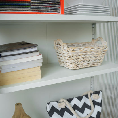 Modern Solid Color Matte Glass Storage Cabinet with Adjustable Shelves