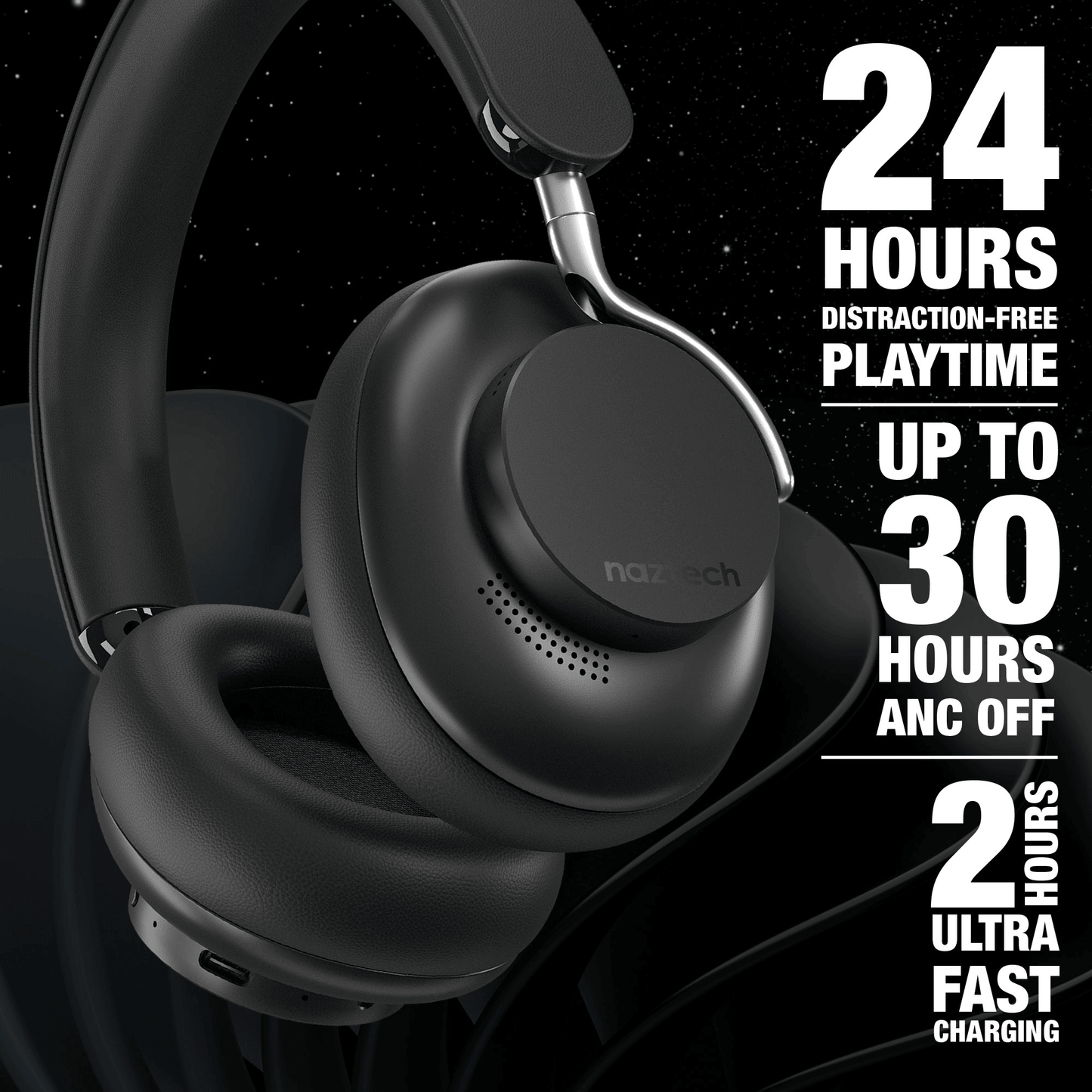 Naztech Aura 360 ANC Wireless Headphones