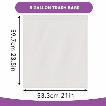 Boxed Disposable Garbage Bag 270 Pieces Puncture Tear Resistant Trash Bags, 8 Gallon Capacity, Kitchen Drawstring Garbage Bags Fresh Clean Scent With Lemon Mint Scent