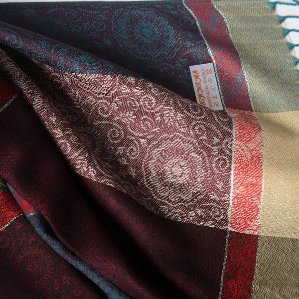 Blancho Bedding -Pa-a13-2 Fantasy Stars & Flowers Fashion Revitalized Style Luxurious Silky Soft Pashmina/Shawl/Scarf