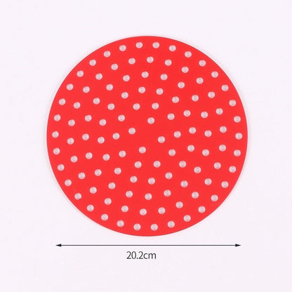 1pc 7.5in/8in/9in Air Fryer Liner Silicone Air Fryer Mat