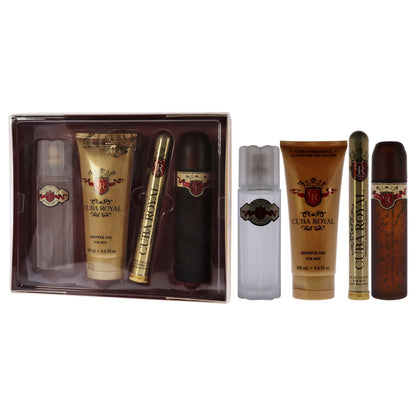 Cuba Royal Men’s Gift Set: 3-Piece Fragrance & Grooming Essentials with EDT Spray, After Shave & Shower Gel