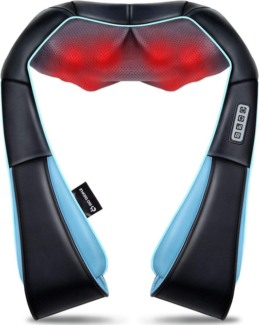 hiatsu Back Shoulder and Neck Massager with Heat, Electric Deep Tissue 4D Kneading Massage, Best Gifts for Women Men Mom Dad, Fathers Day, Mothers Day, Christmas Gifts