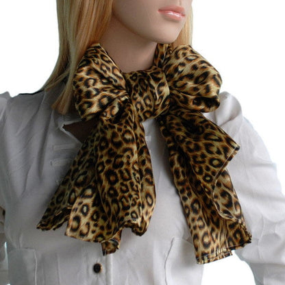 Blando Chic Leopard Grain Color Super Soft Silk Scarf/Wrap/Shawl(Small)