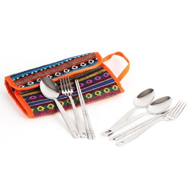 Outdoor Tableware Set Camping Barbecue Tableware Picnic Bag