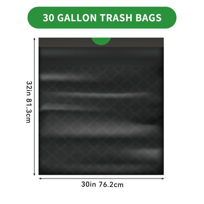 Scotts 36 Bags 30 Gallon Box Disposable Non-Rip Black Large Drawstring Garbage Bags, Suitable for Large Kitchen Garbage Cans, Super Strong 113.5L, Home, Commercial Multi-purpose Trash Bag - Durable,