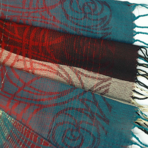 Blancho Bedding -Pa-a09-1 Moon & Stars & Roses Elegant Fashion Smooth Touch Tassel Ends Pashmina/Shawl/Scarf