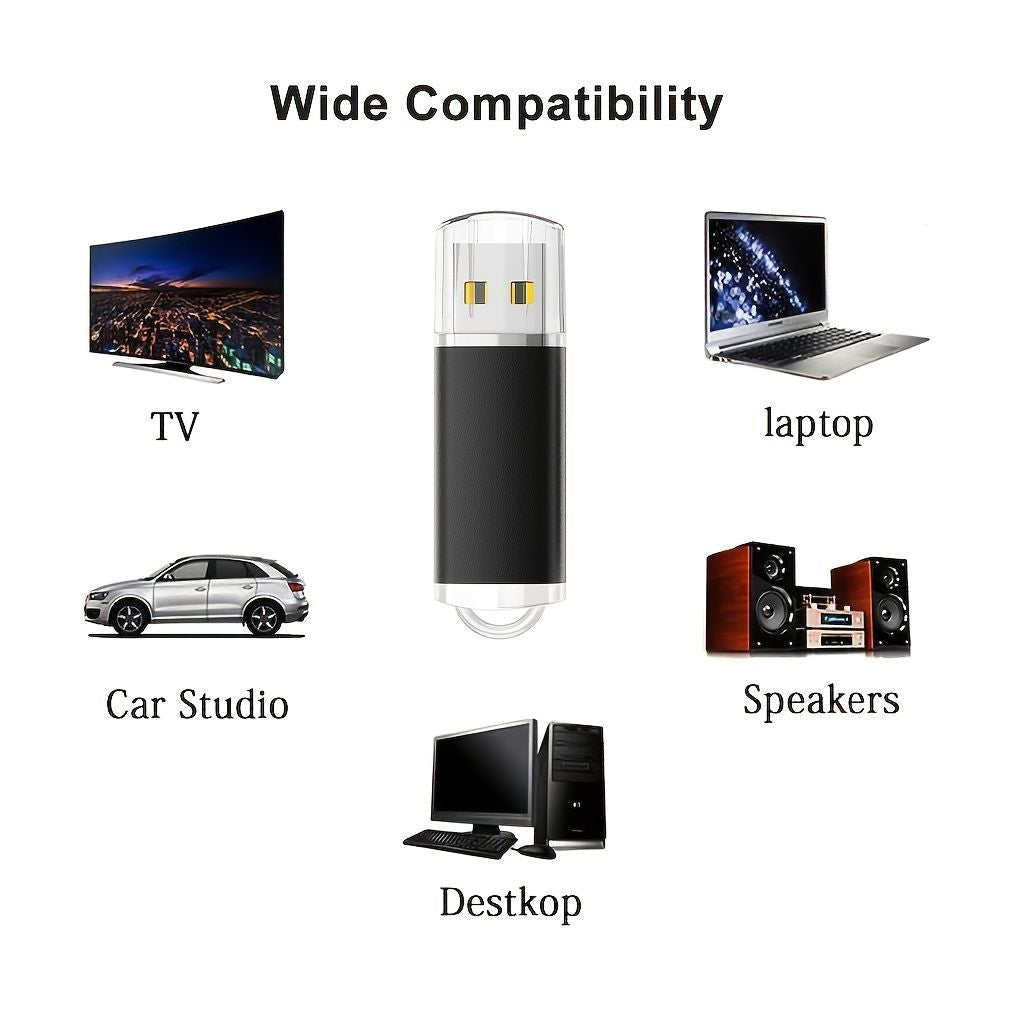 TOPESEL 5 Pack 16GB/32GB/64GB USB 2.0 Flash Drive Memory Stick Thumb Drives (5 Mixed Colors: Black Blue Green Red Silver)