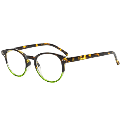 4 Pairs Mens Women Spring Hinge Round Horn Power Oval Reading Reader Glasses 1-4
