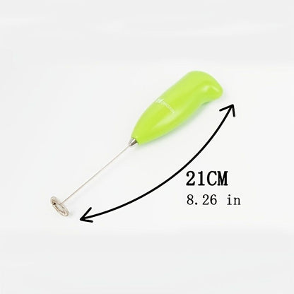 1pc Upgraded Mini Handheld Milk Frother for Coffee and More - Battery Operated Mixer and Blender for Frappe, Latte, Milk, Matcha - Perfect for On-the-Go Brewing