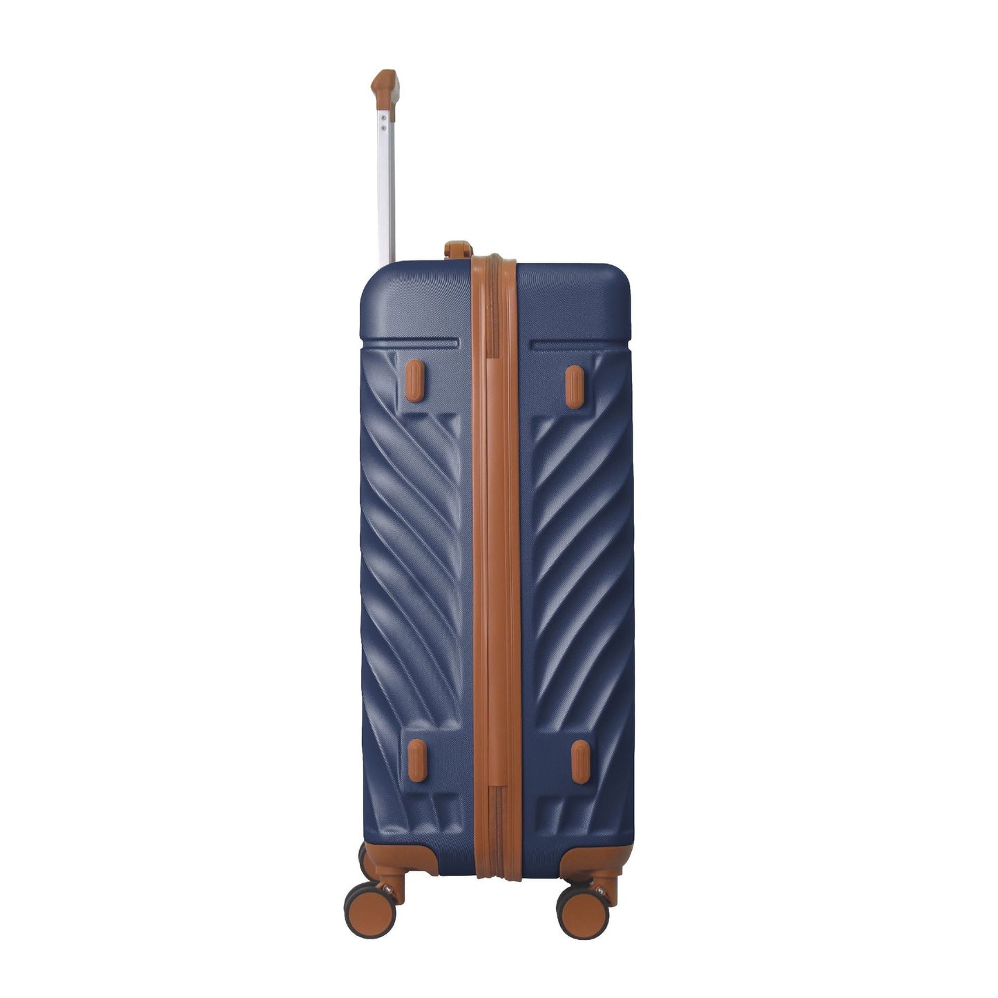 Luggage Sets ABS Hardshell 3pcs Luggage, Lightweight Durable Suitcase sets Spinner Wheels Suitcase with TSA Lock 20''24''28'' Available(Navy Blue)