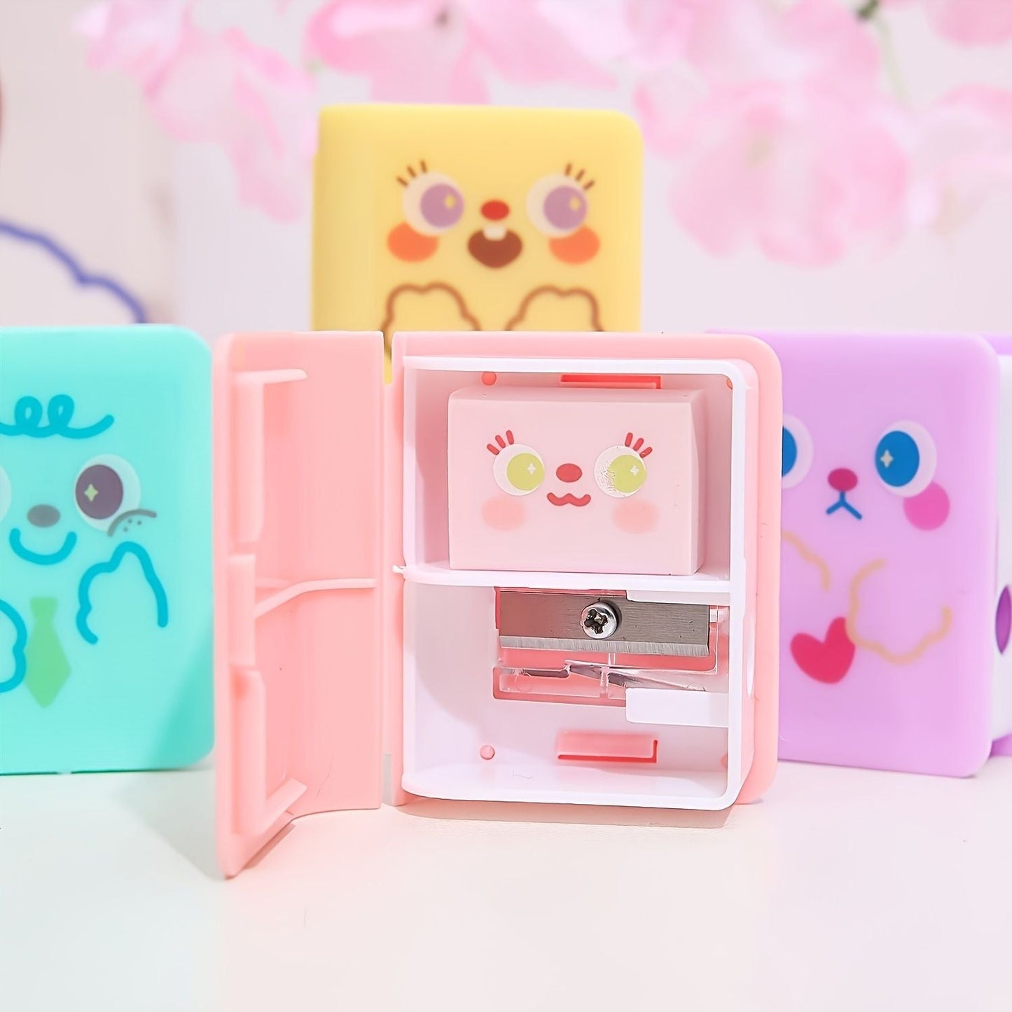 1pc Eraser Scrunchie For 2pcs Stationery Book Shaped Scrunchie Multifunction Creative Gift
