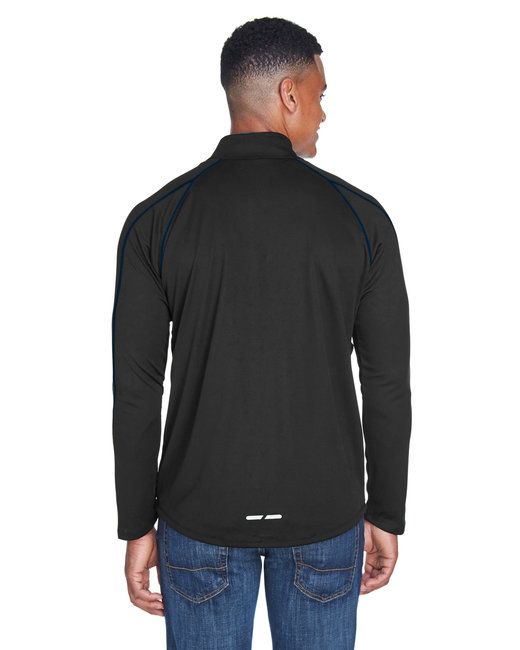 Men's Radar Quarter-Zip Performance Long-Sleeve Top - BLK/ TRU ROYAL - L