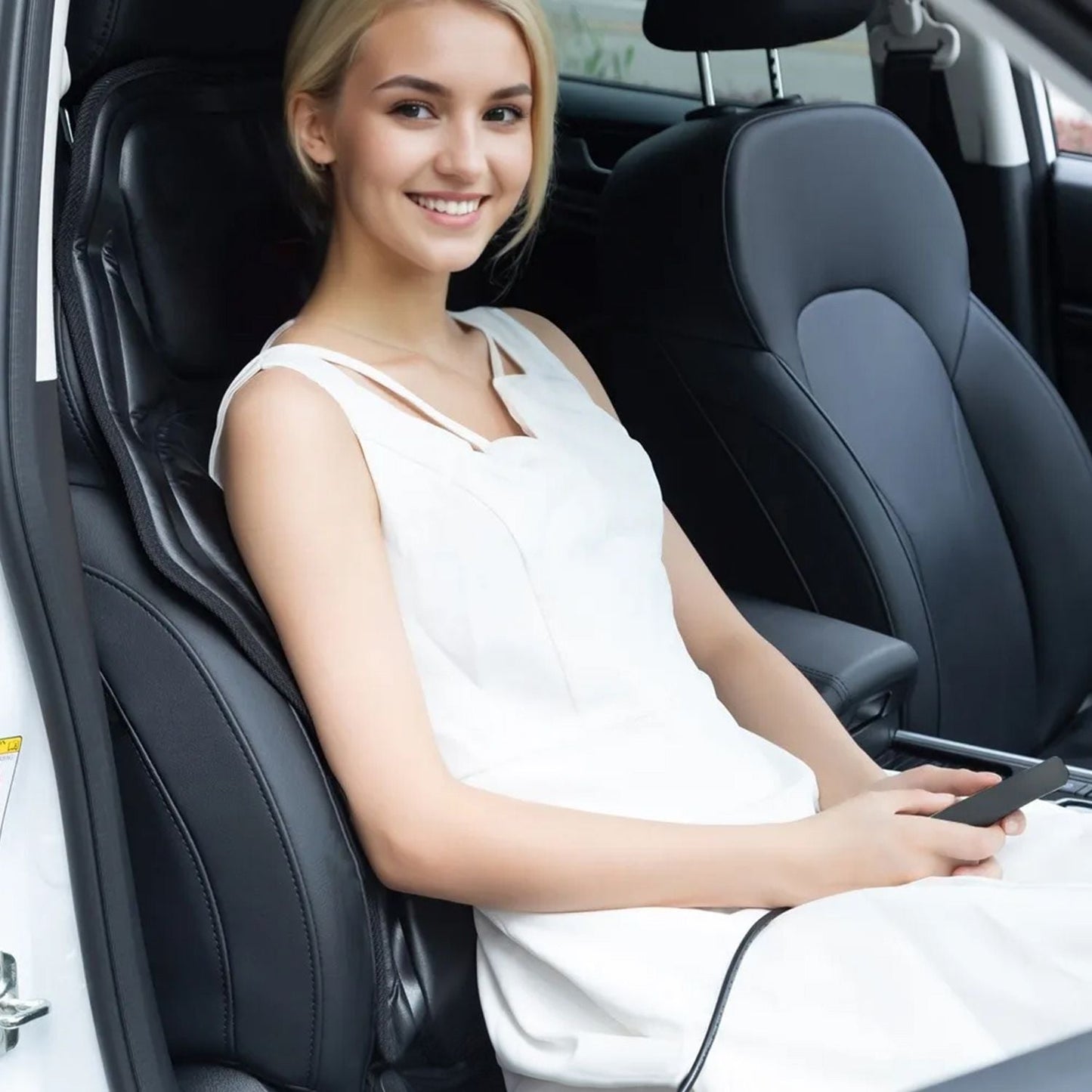 Full Body Massage Chair Pad with Heat Multifunctional Back Massager with Pinpoint Massage Vibration Timer for Home Office Car Use