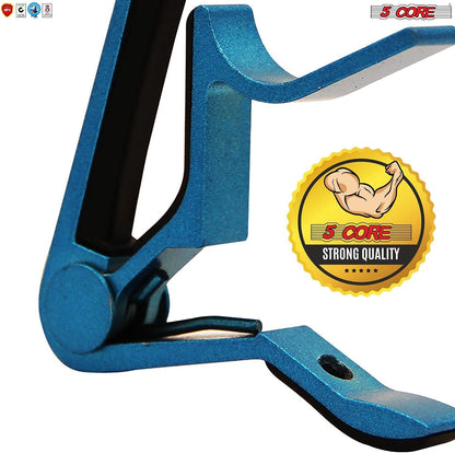 5Core Guitar Capo Acoustic Clip Guitar String Instrument Clamp Fret Electric Guitar Accessories Kapo Guitar Neck CAPO BLUE