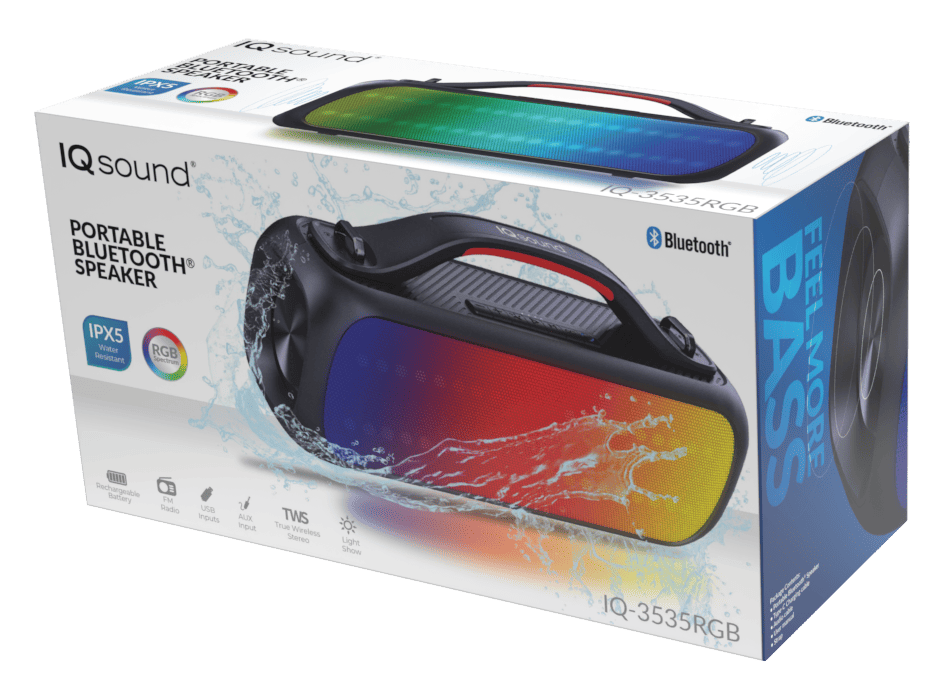 IQ Sound Portable Water-Resistant Bluetooth Speaker