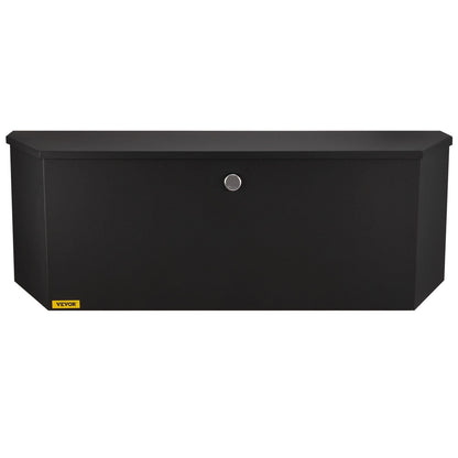 VEVOR Trailer Tongue Box, Carbon Steel Tongue Box Tool Chest, Heavy Duty Trailer Box Storage with Lock and Keys, Utility Trailer Tongue Tool Box for Pickup Truck Bed, RV Trailer, 36"x12"x12"