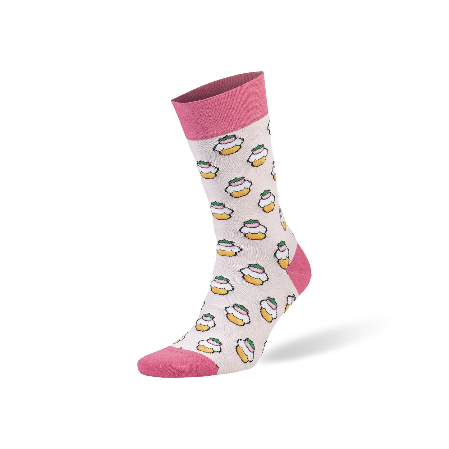 Colorful Funny Combed Cotton Crew Socks