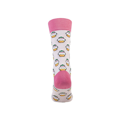 Colorful Funny Combed Cotton Crew Socks