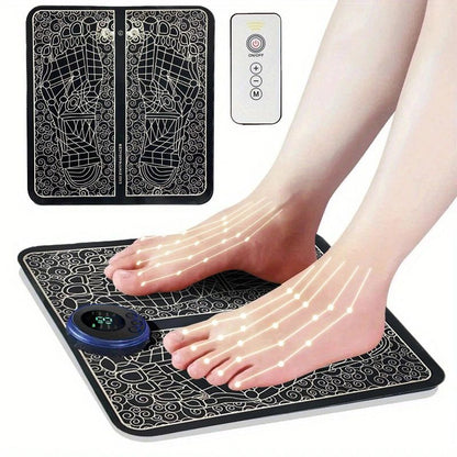 USB Rechargeable Foot Massager Mat - Relax and Rejuvenate Your Feet with Leg Circulation and Massage - Perfect Gift for Parents, Wife, and Husband