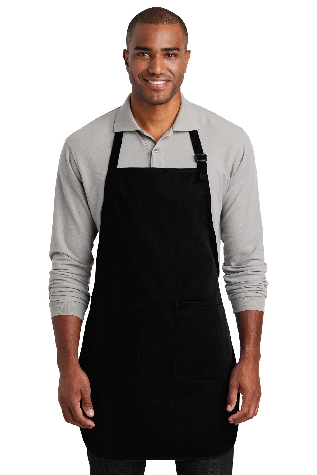 Port Authority Full-Length Two-Pocket Bib Apron A600