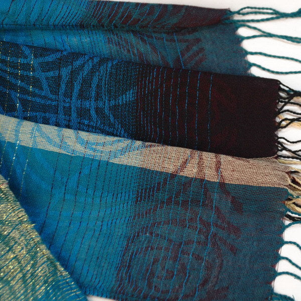 Blancho Bedding -Pa-a09-4 Moon & Stars & Roses Elegant Fashion Smooth Touch Tassel Ends Pashmina/Shawl/Scarf