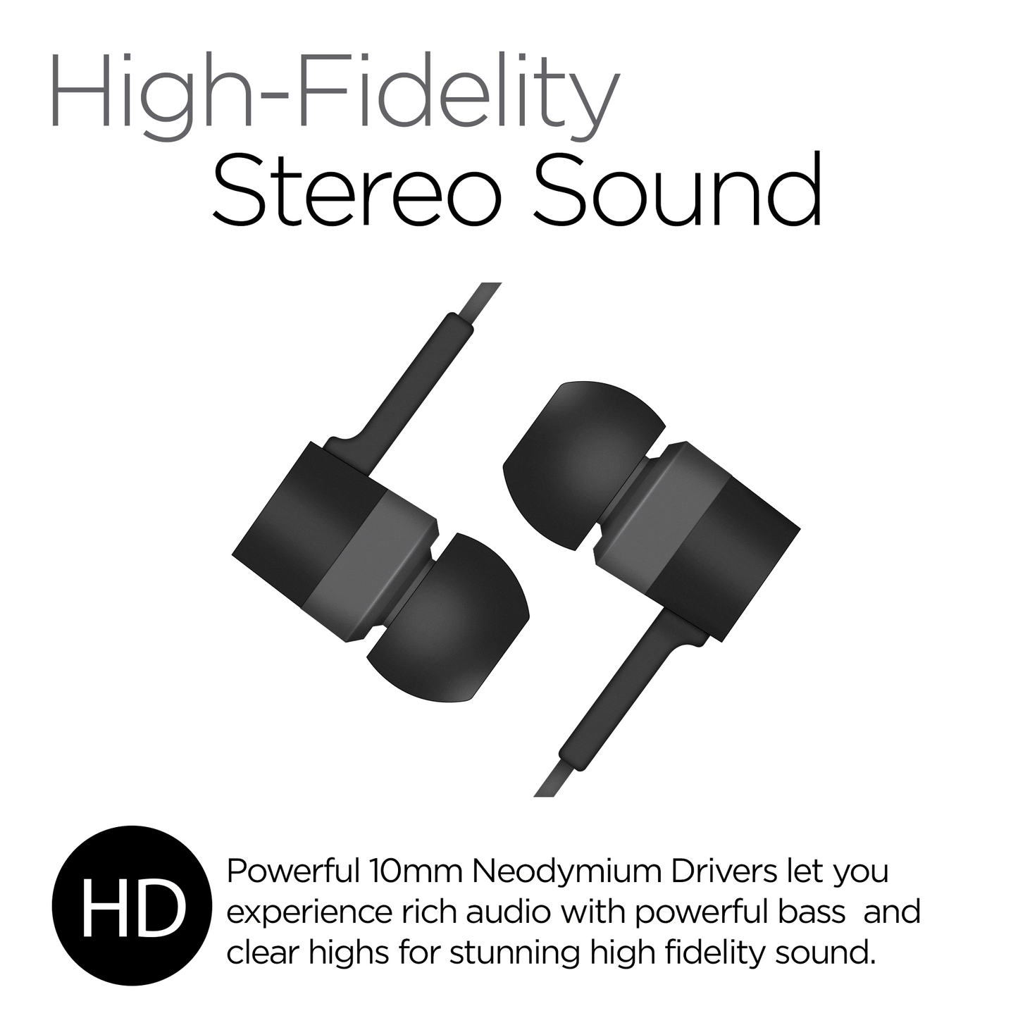 HyperGear Low Ryder Earphones w/Mic 3.5mm