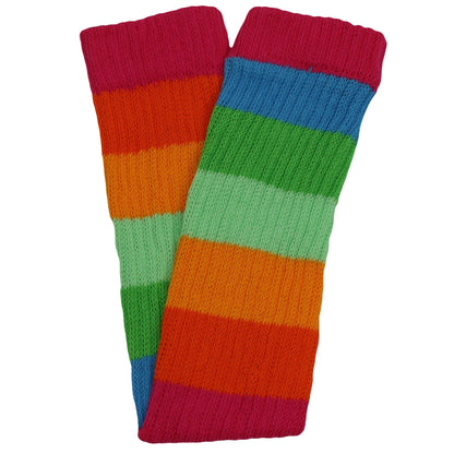 Leg Warmers for Women Colorful Cotton Knitted Leg Warmers 21 Inches 3 Pairs