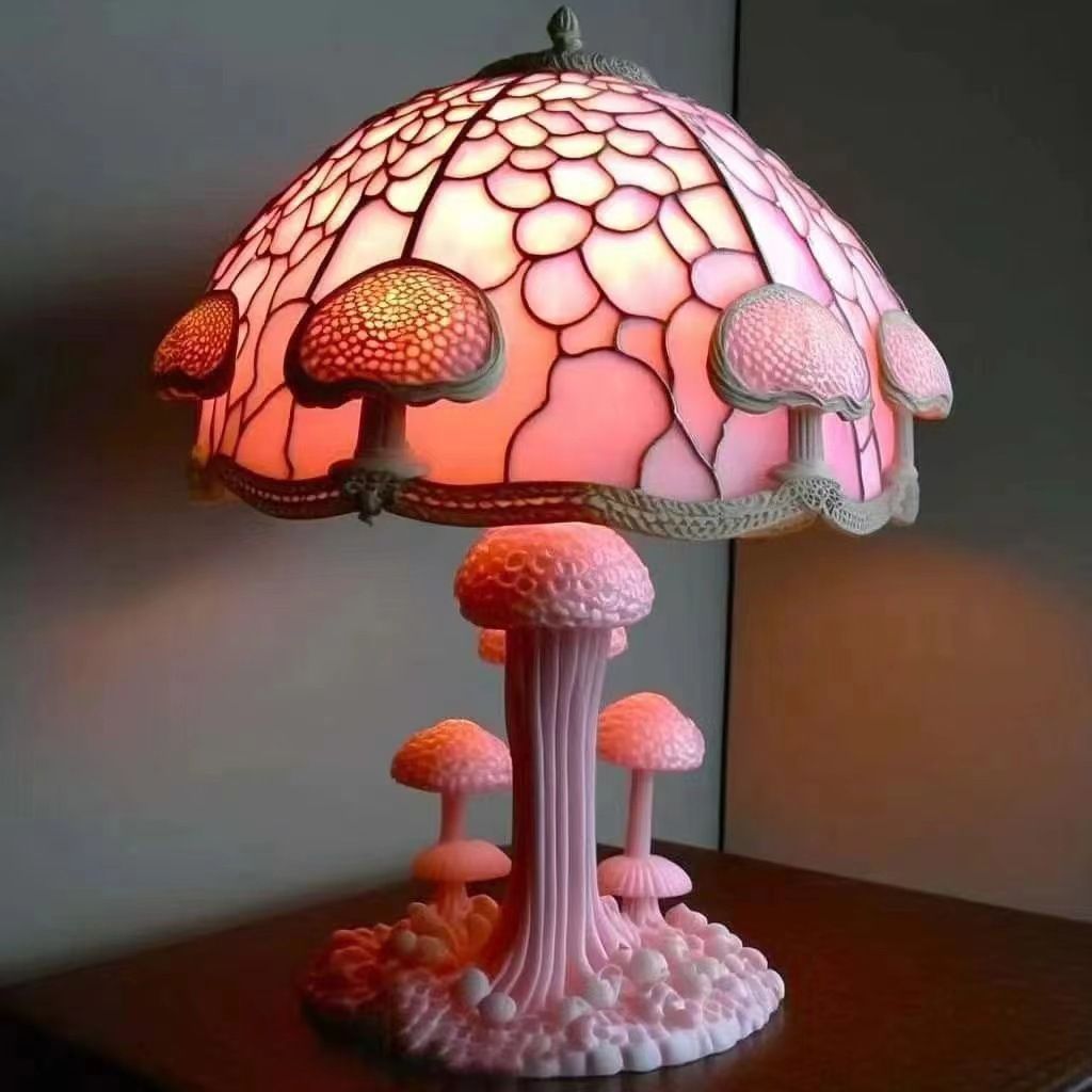 Colored Resin Plant Series Desk Lamp
