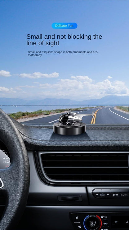 Solar-Powered Car Air Freshener Plane-Shaped Elegant Design, Solar-Activated Scent, Eco-Friendly (Silver)