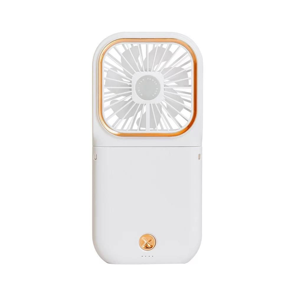 Newly Portable Hands Free Neck Multi-purpose 3 in1 Rechargeable Foldable Mini Cooler Folding Usb Electric Power Fans
