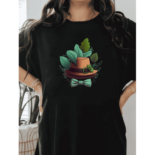 Casual Women's Cotton T-Shirt with Bow Detail - Trendy and Comfortable for Every Season