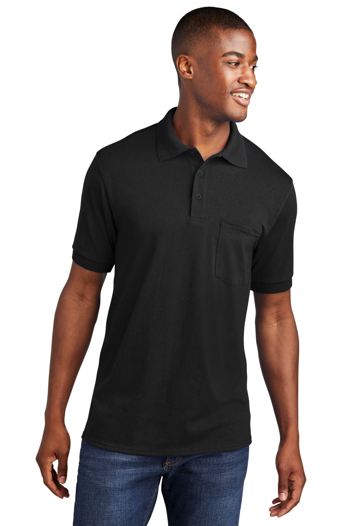 Port & Company Core Blend Jersey Knit Pocket Polo KP55P