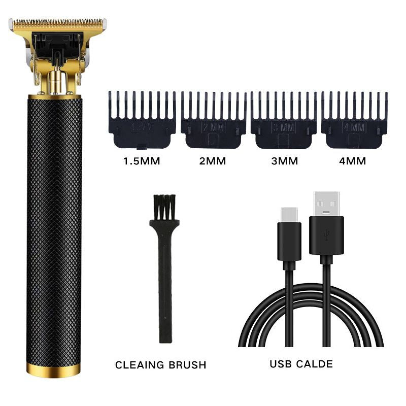 Electric Hair Clipper Cordless Hair Trimmer Set For Hair Cutting; Professional Trimmer USB Rechargeable