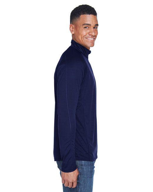 Men's Radar Quarter-Zip Performance Long-Sleeve Top - BLK/ TRU ROYAL - L
