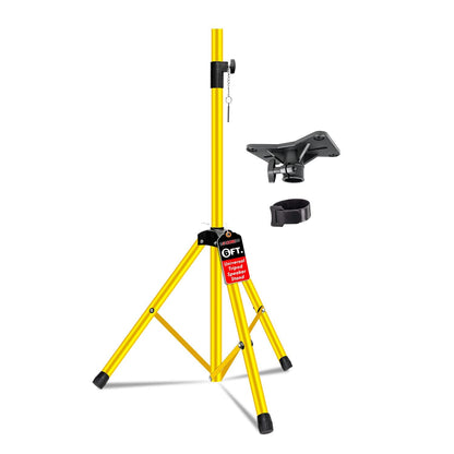 5 Core Speaker Stand Tripod Floor Tall Adjustable Up to 72 Inch DJ Studio Monitor Stands Pole Mount - SS ECO 1PK WOB