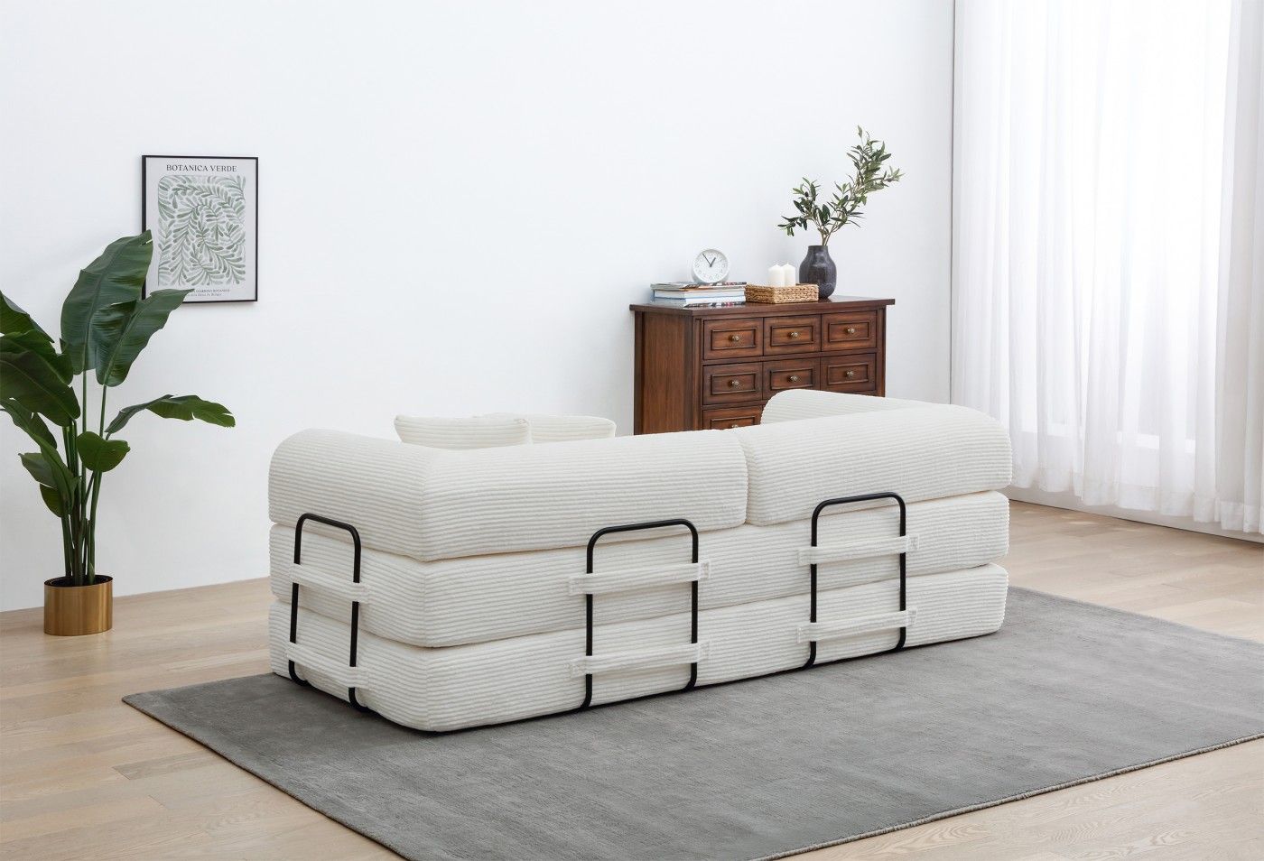 Foldable Sofa Bed, 77.9'' Folding Floor Couch, Compressed Convertable Sleeper Sofa, Memory Foam Couch with Pillow Back Support Armrest, 4-in-1 Futon Sofa Bed for Living Room, Army green