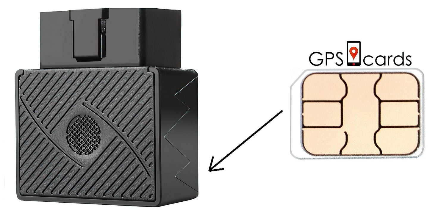GPS Cards PREPAID Sim for GF07 Mini GPS Tracker/ Hybrid Maps/ Geofences