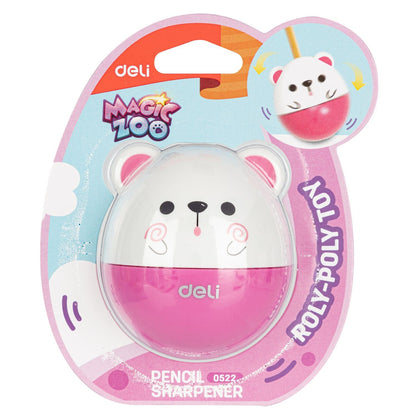 Deli Pencil Sharpener Small Pencil Sharpener Primary School Students Use Portable Small Pencil Sharpener Mini Small Durable Candy Color