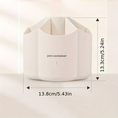 Office Desk 360 ° Rotating Double Layer Pen Holder Stationery Storage Box School Large Capacity Multifunctional Creative Pen Holder