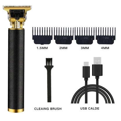 Electric Hair Clipper Cordless Hair Trimmer Set For Hair Cutting; Professional Trimmer USB Rechargeable