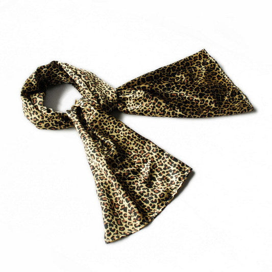 Blando Gold Leopard Design Fashion Exquisitely Soft Natural Silky Scarf/Wrap/Shawl(Large)