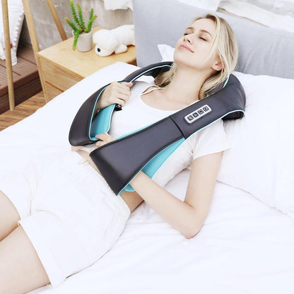 hiatsu Back Shoulder and Neck Massager with Heat, Electric Deep Tissue 4D Kneading Massage, Best Gifts for Women Men Mom Dad, Fathers Day, Mothers Day, Christmas Gifts